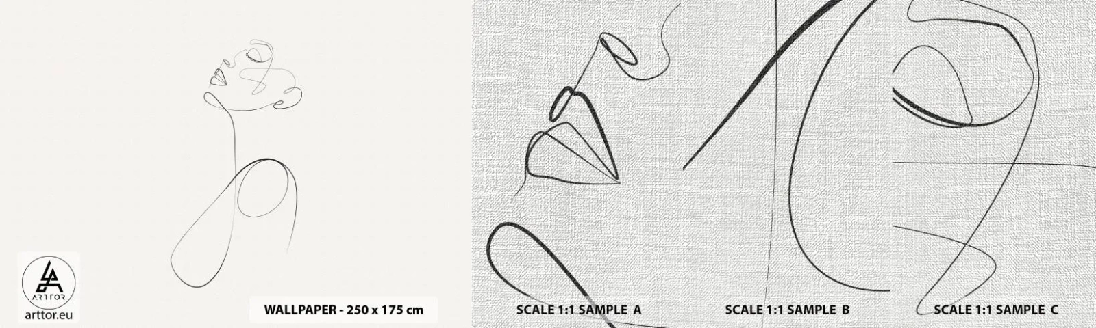 Fotótapéta Minta Premium Canvas - Álmokban hurkolt - Nő, Grafika, Darab - 100x30 cm