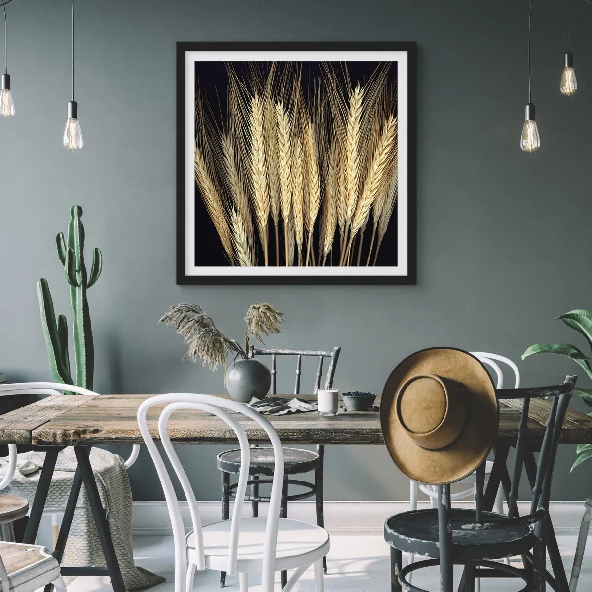 Poszter fehér keretben - Rusztikus varázslat - 60x60 cm