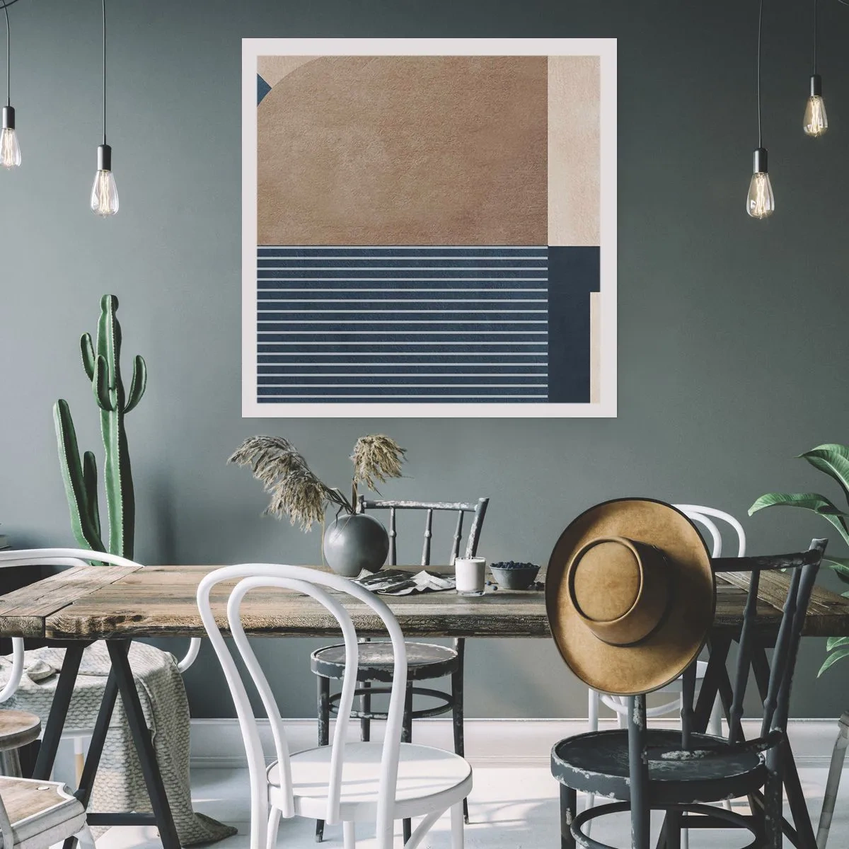 Poszter - Az egyszerűség és a kerekség kompozíciója - 60x60 cm