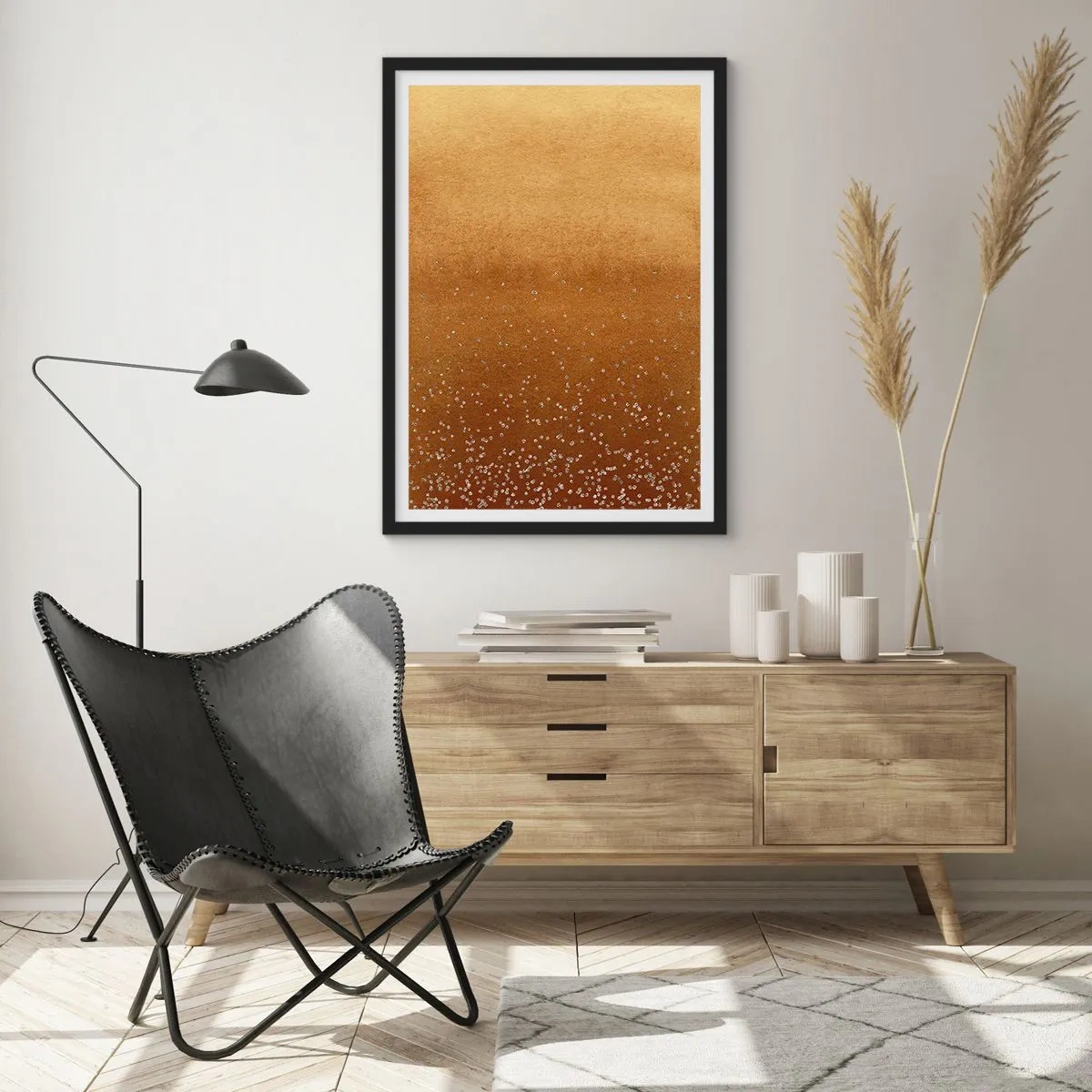 Poszter fehér keretben - A fény születése - 40x50 cm
