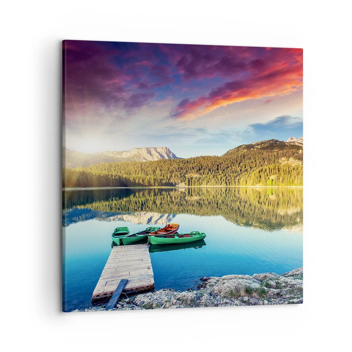 Vászonkép - A tükörsima víz felett - 50x50 cm