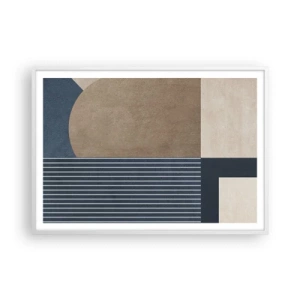 Poszter fekete keretben - Az egyszerűség és a kerekség kompozíciója - 100x70 cm