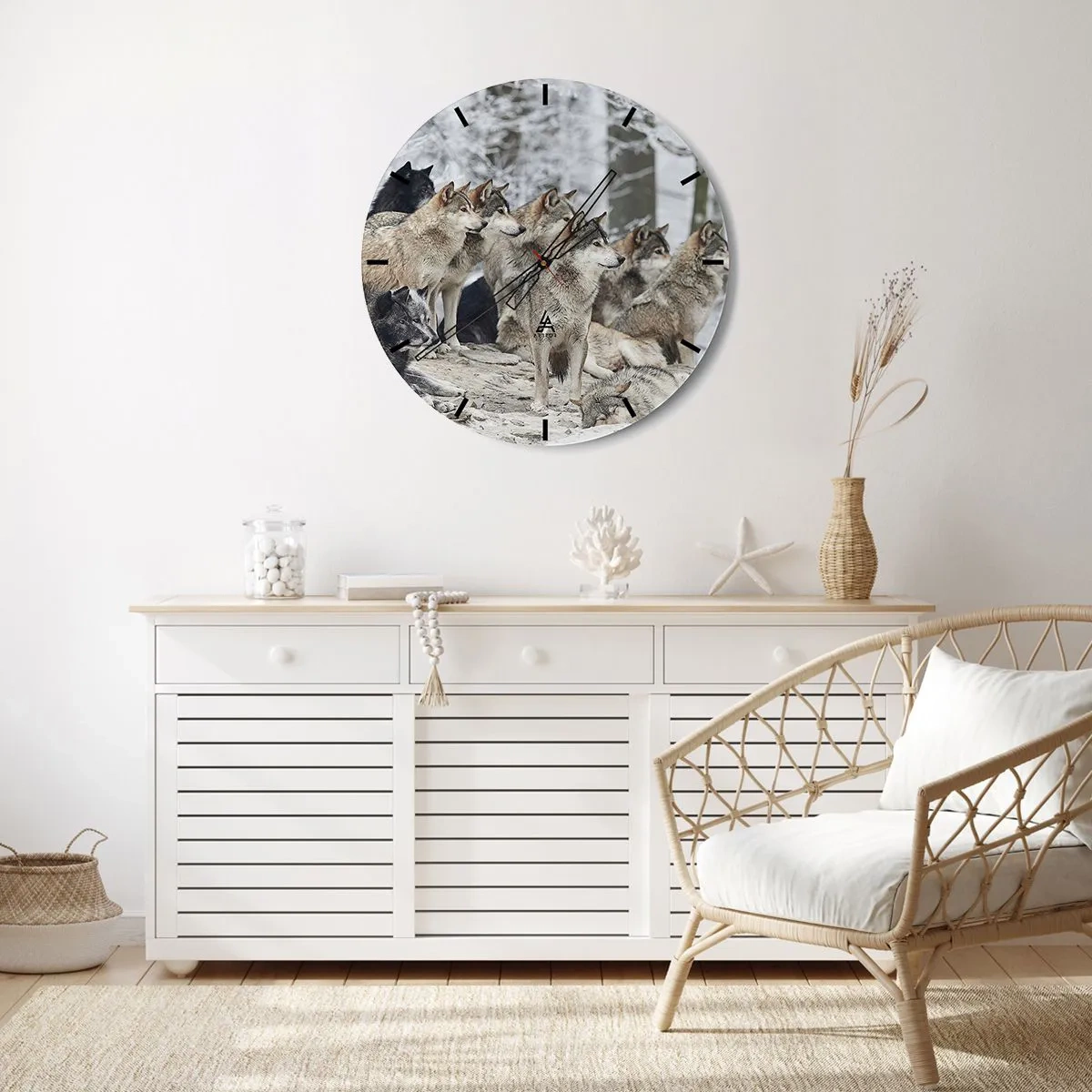 Falióra, Óra - Család és barátok - 30x30 cm