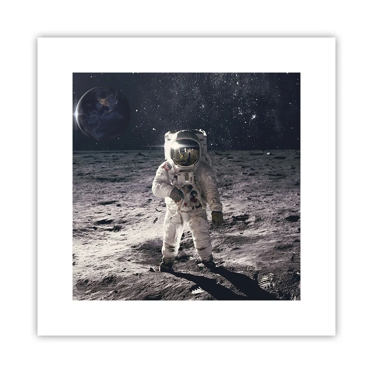 Poszter - Üdvözlet a Holdról - 30x30 cm
