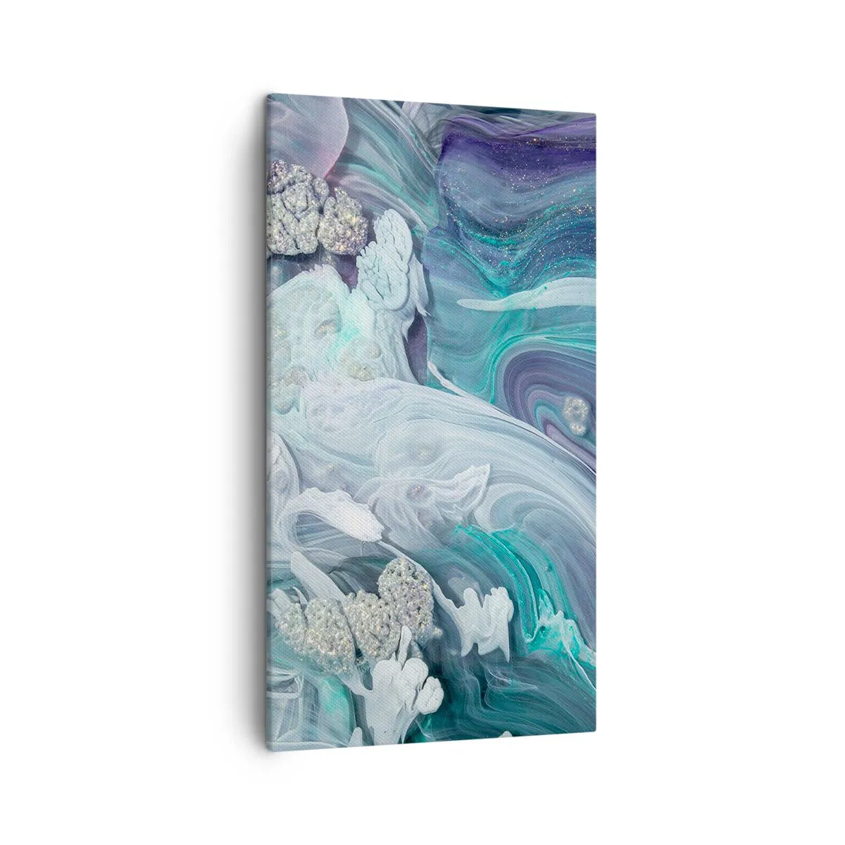 Vászonkép - Kék áramlatok - 45x80 cm