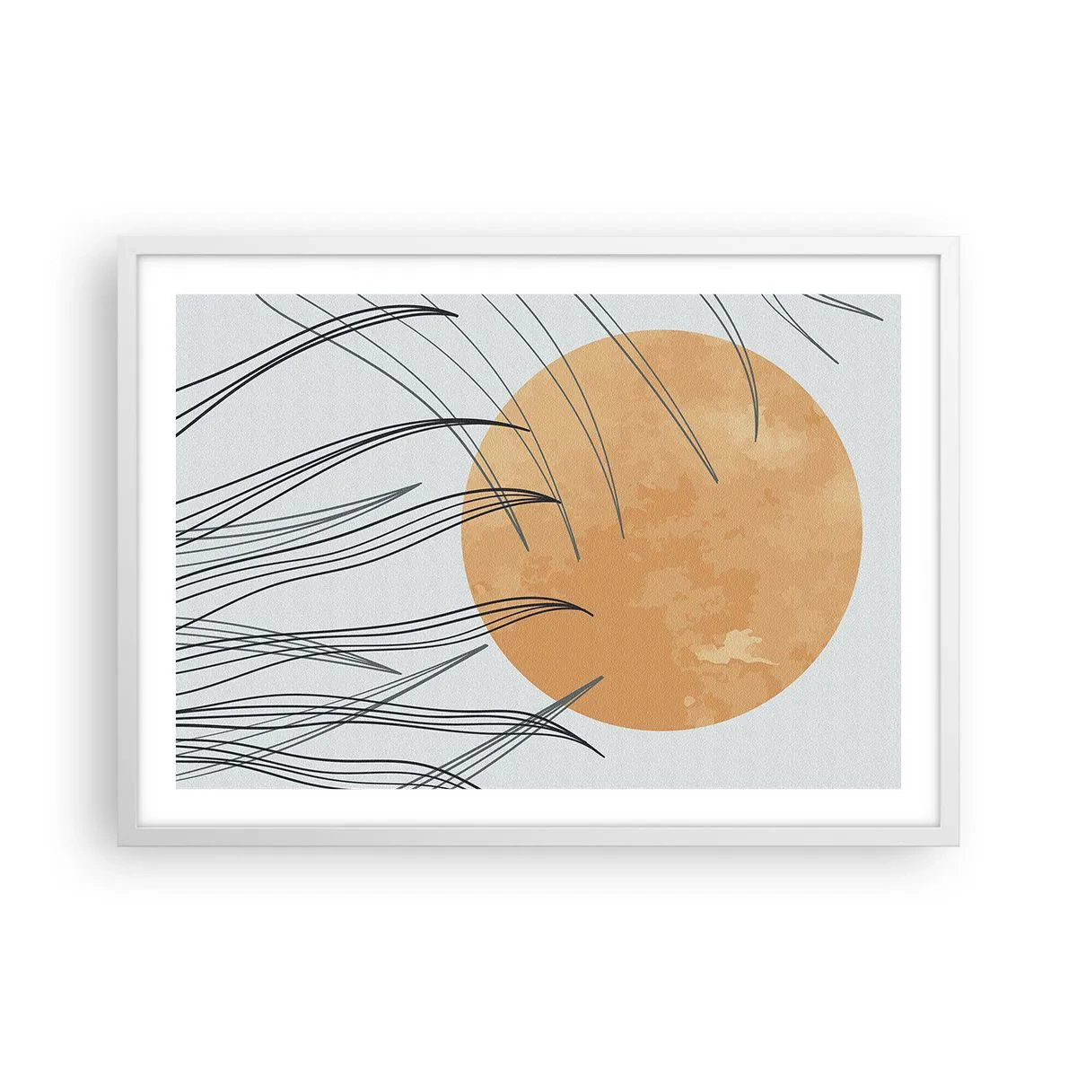 Poszter fekete keretben - Mindig a nap felé - 70x50 cm