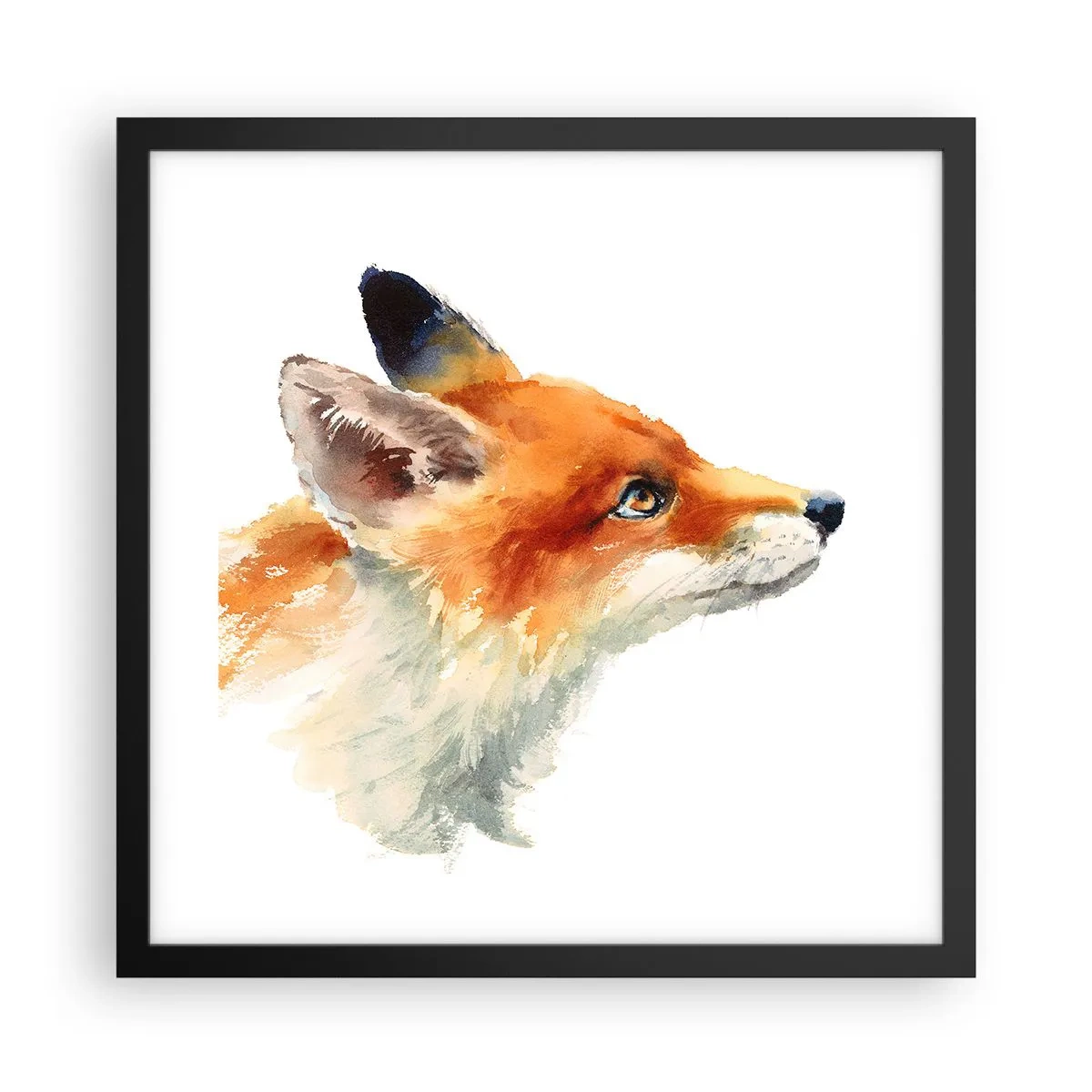 Poszter fehér keretben - Óvatosság az első - 40x40 cm