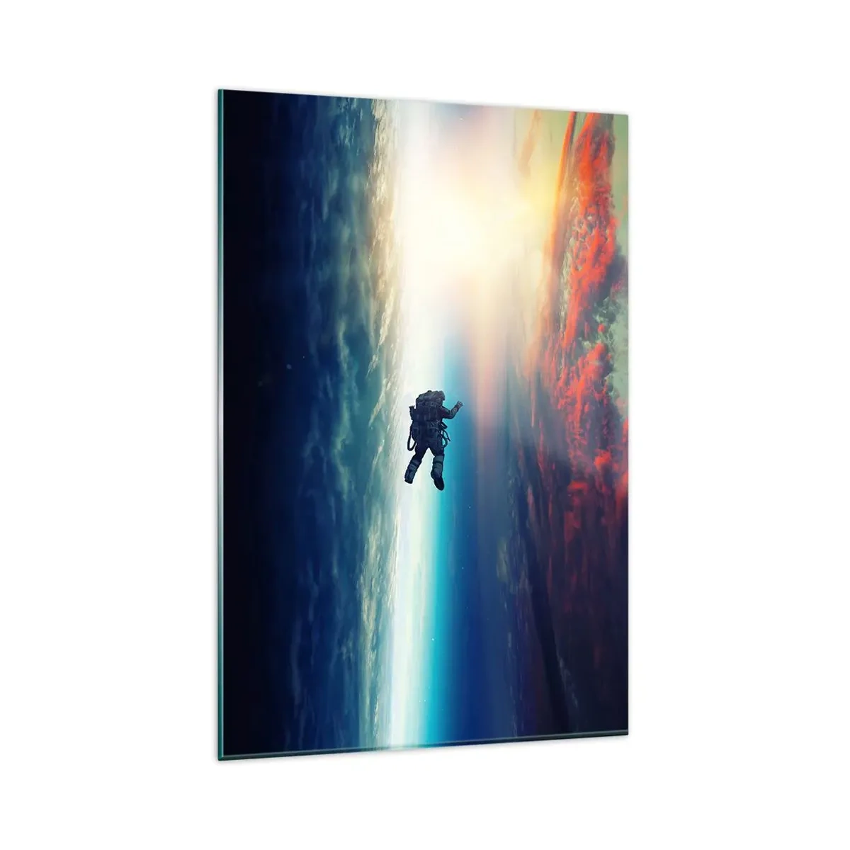 Üveg kép - Szembenézés az univerzummal - 80x120 cm