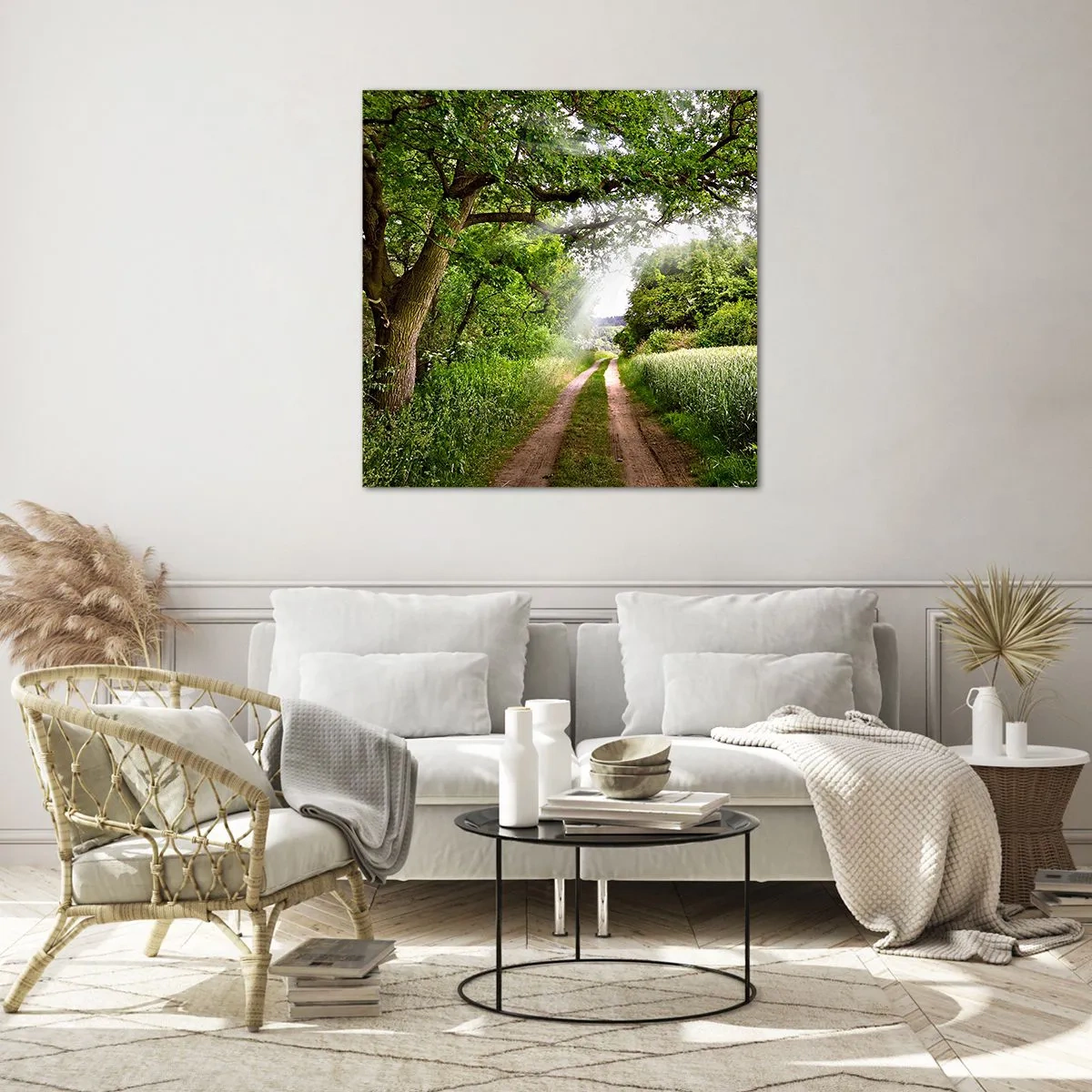 Üveg kép - Et in Arcadia ego - 40x40 cm