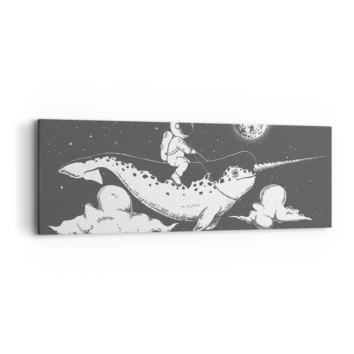 Vászonkép - Űrlovas - 90x30 cm