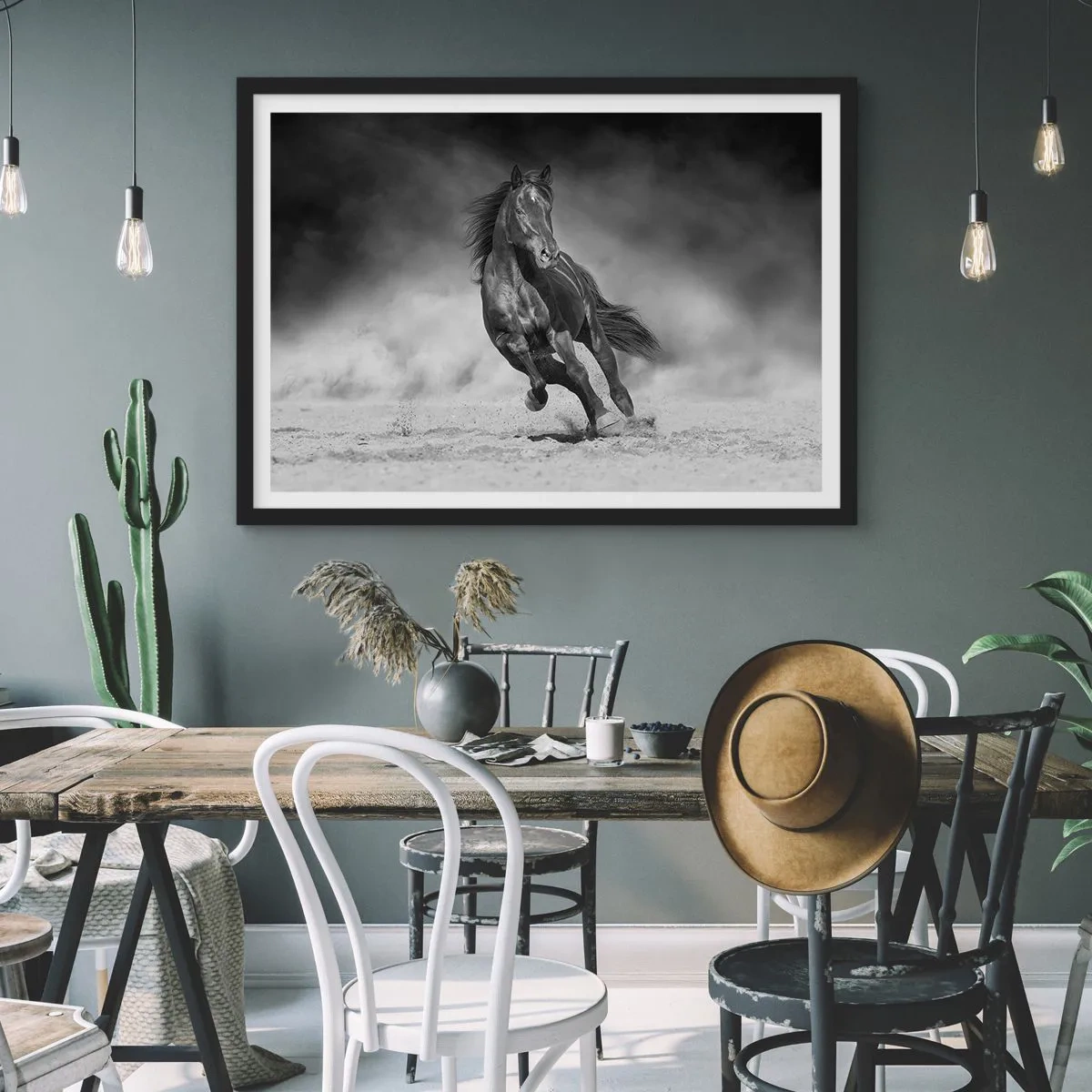 Poszter fehér keretben - Az emírhez méltó - 100x70 cm
