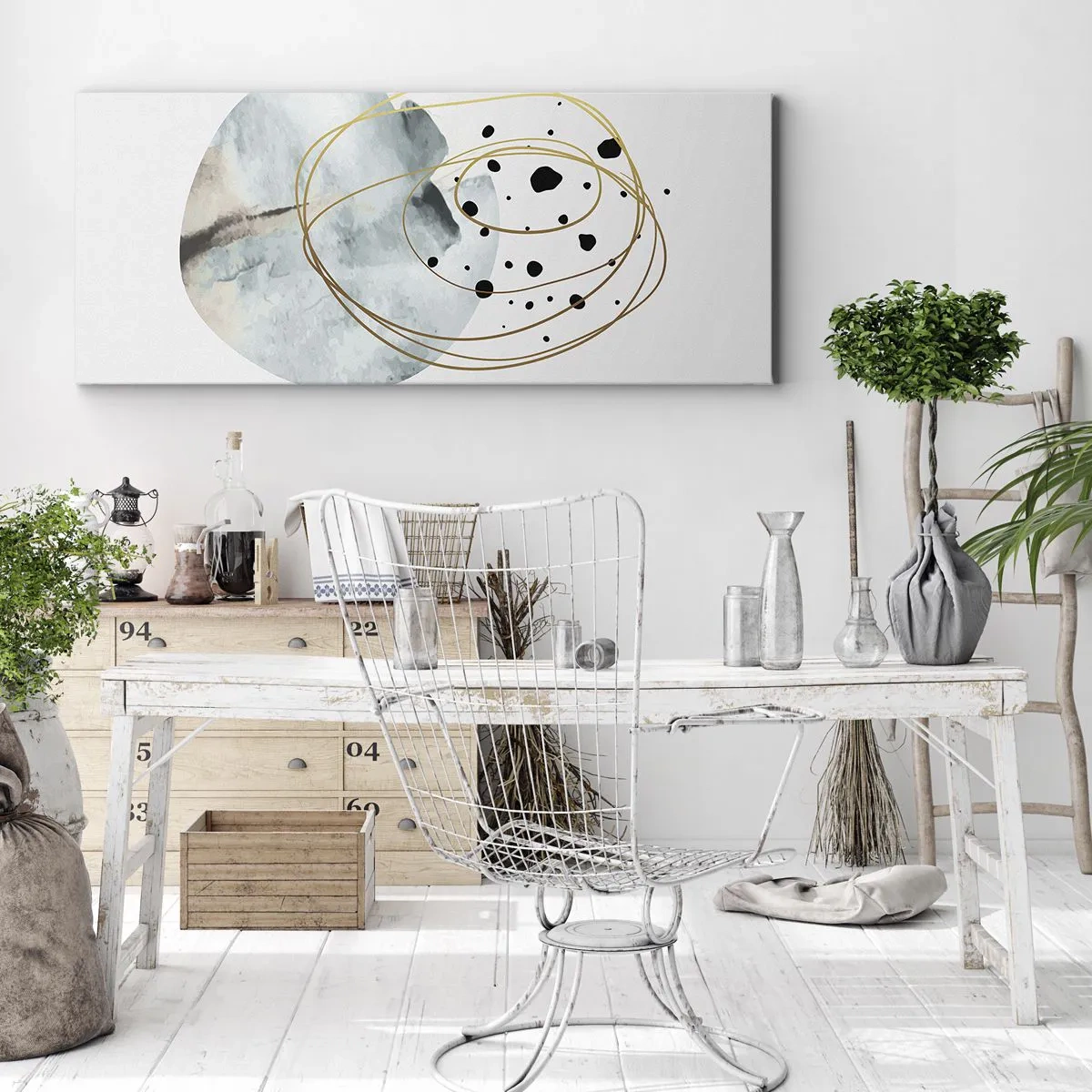 Vászonkép - Az ölelő térben - 140x50 cm