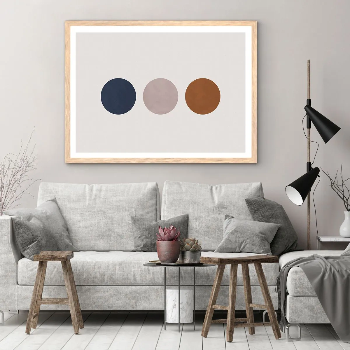 Poszter világos tölgy keretben - A tökéletesség szimbóluma - 100x70 cm