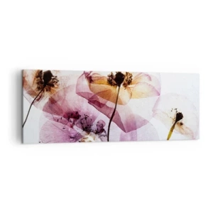 Vászonkép - Átlátszó virág test - 140x50 cm