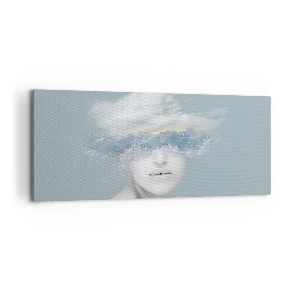 Vászonkép - Fejjel a fellegekben - 100x40 cm