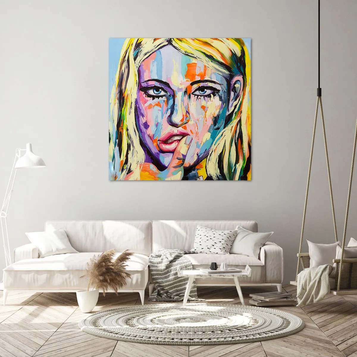 Vászonkép - Nézz egyenesen a szemébe - 50x50 cm