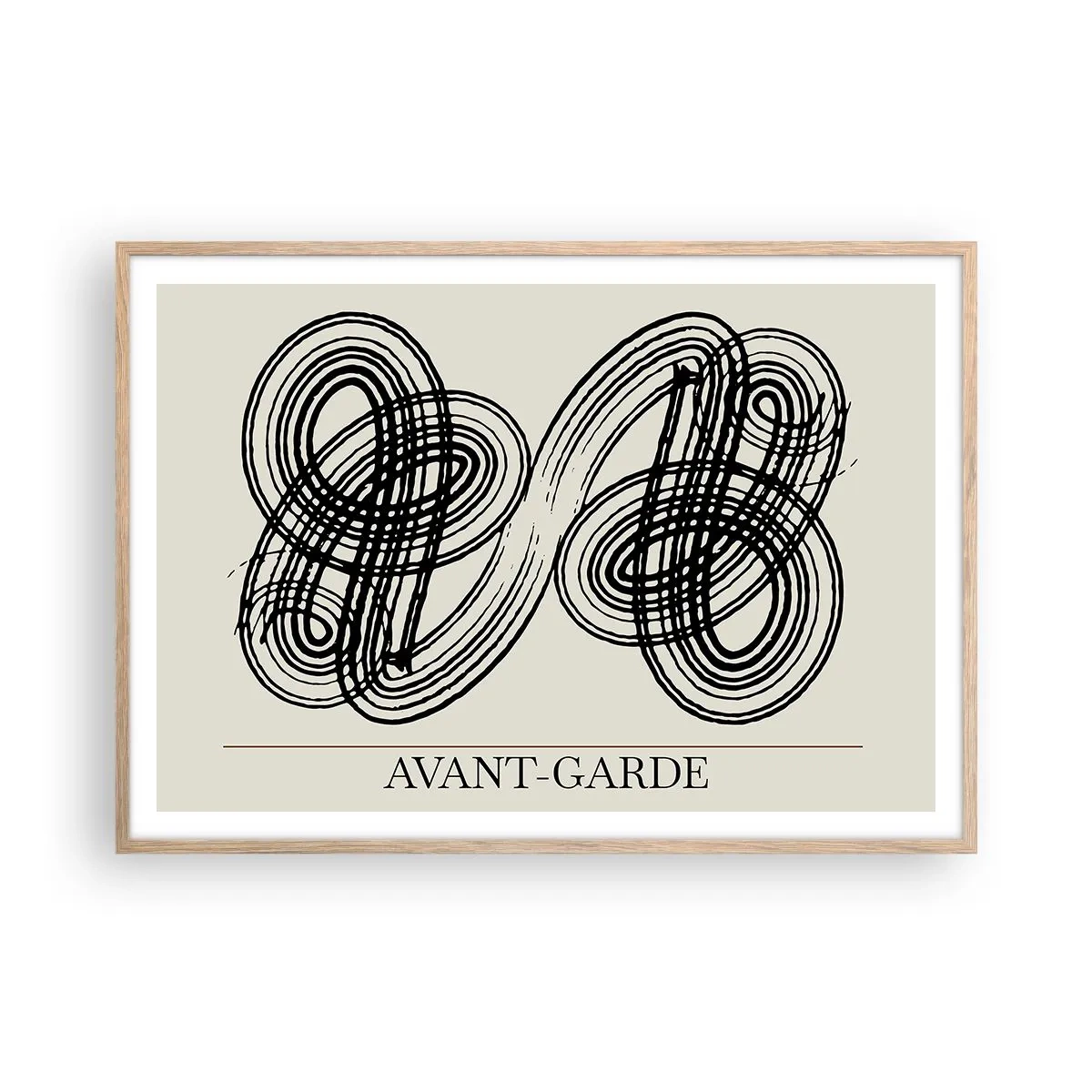 Poszter világos tölgy keretben - Spontán jött ki - 100x70 cm