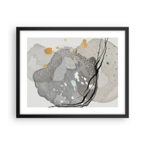 Poszter fehér keretben - Organikus kompozíció - 50x40 cm