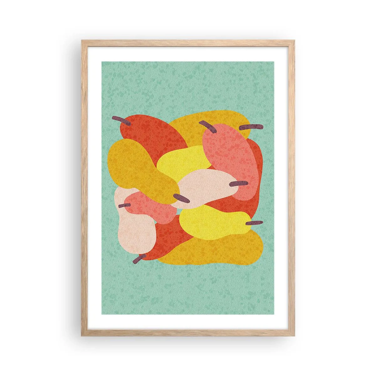 Poszter világos tölgy keretben - Ízlelgetni a nyári napot - 50x70 cm