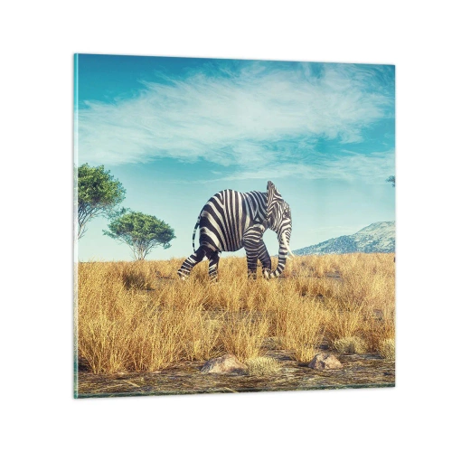 Üveg kép - A szürke már nem menő - 70x70 cm