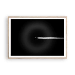 Poszter világos tölgy keretben - Egy másik dimenzióba - 100x70 cm