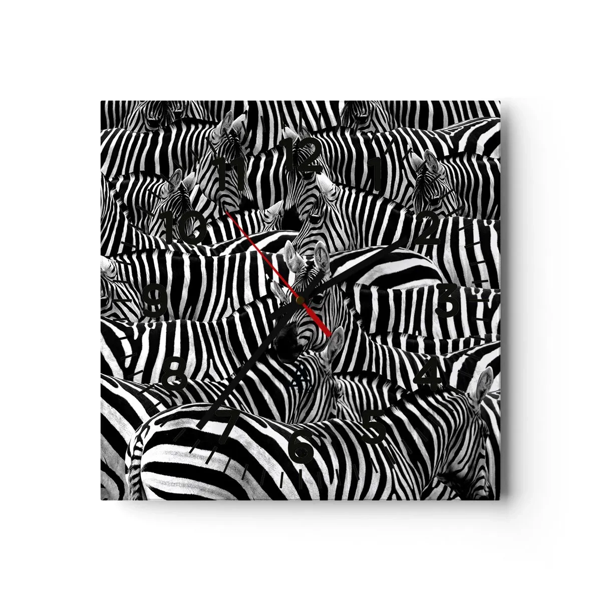 Falióra, Óra - Csoportos, csíkos portré - 40x40 cm