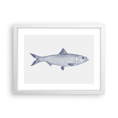 Poszter fekete keretben - Üdvözlet az északi tengerektől - 40x30 cm