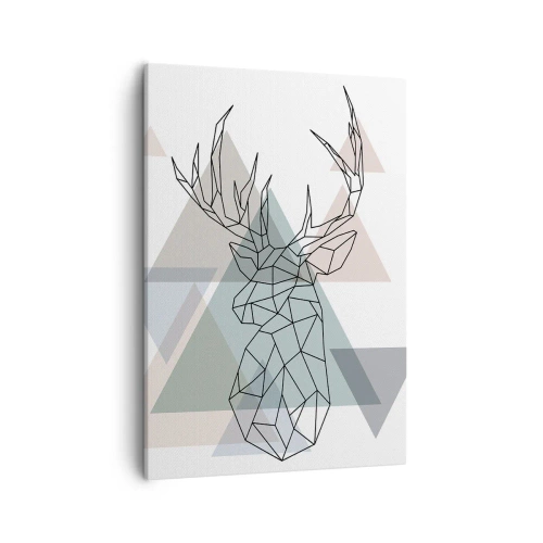 Vászonkép - Egy geometrikus erdőben - 50x70 cm