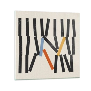 Üveg kép - Dominó - kompozíció - 30x30 cm