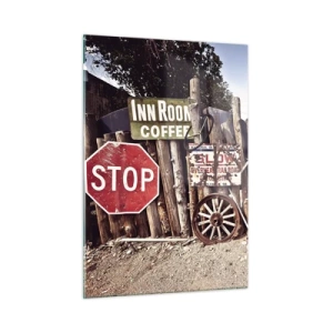 Üveg kép - És megállt az idő - 50x70 cm