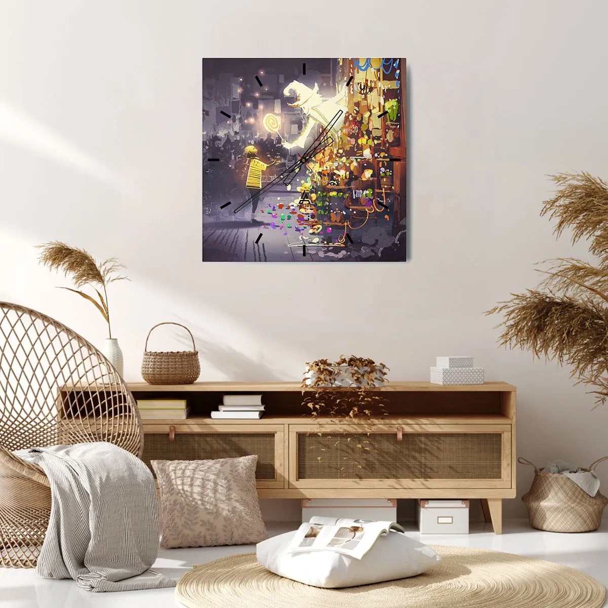 Falióra, Óra - A mágia létezik - 40x40 cm