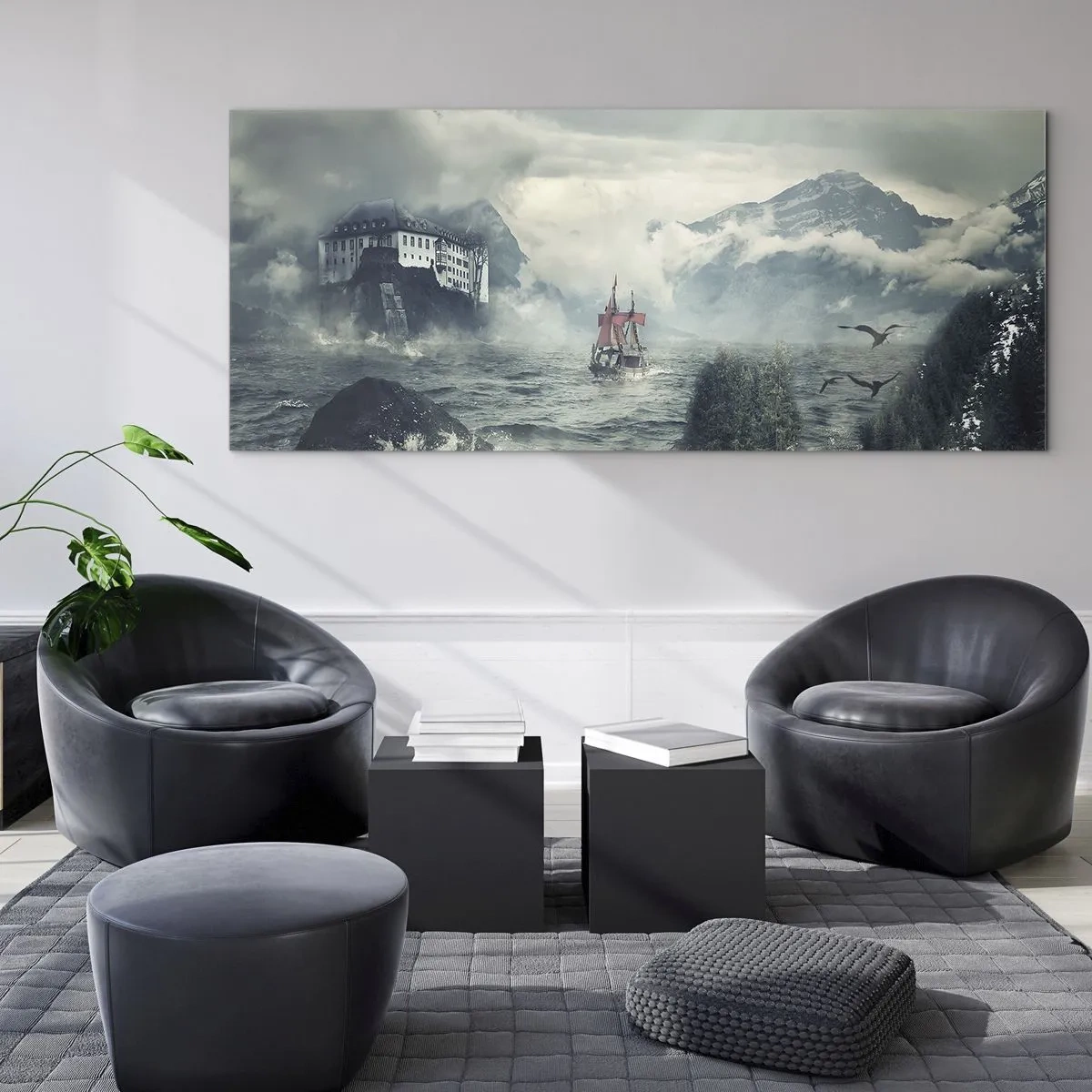 Üveg kép - Varázslatos vizeken - 120x50 cm