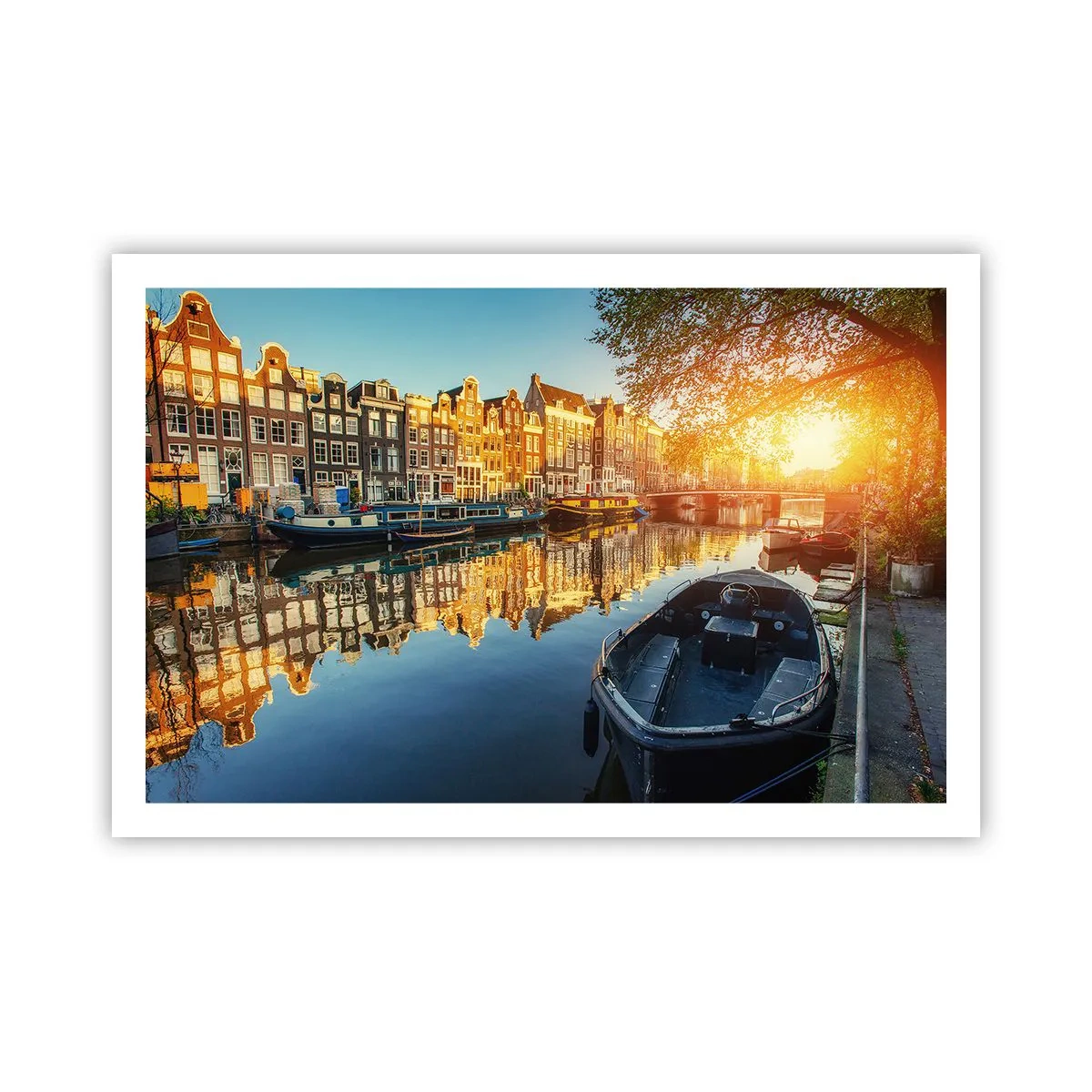 Poszter - Reggel Amszterdamban - 91x61 cm