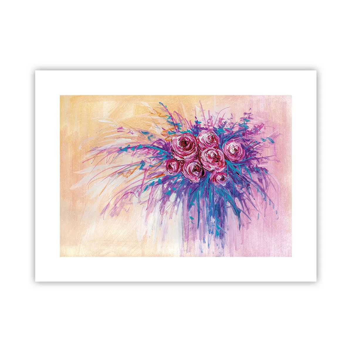 Poszter - Rózsaszín szökőkút - 40x30 cm