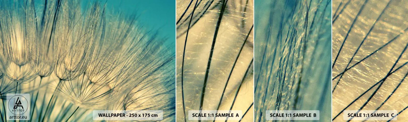 Fotótapéta Minta Öntapadós Deluxe Sticker - A szélre várva - Pitypang, Rét, Természet - 100x30 cm