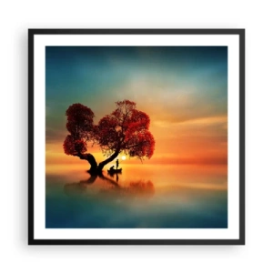 Poszter fehér keretben - A világtalanság csendje és az eltávoldotak - 60x60 cm