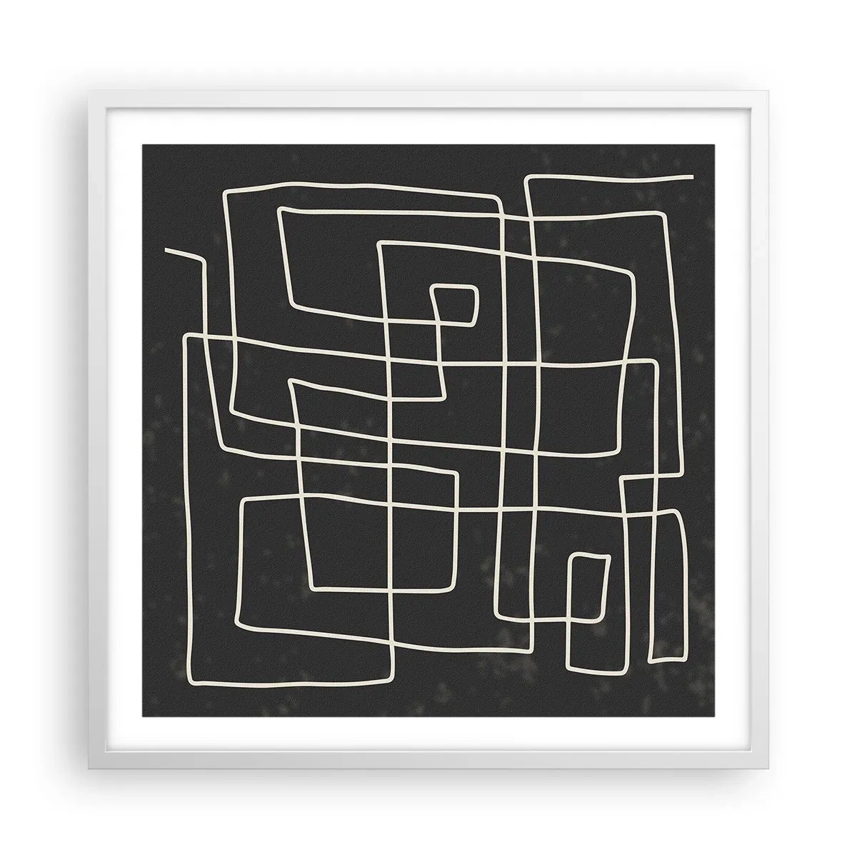 Poszter fekete keretben - Nem olyan egyszerű - 60x60 cm