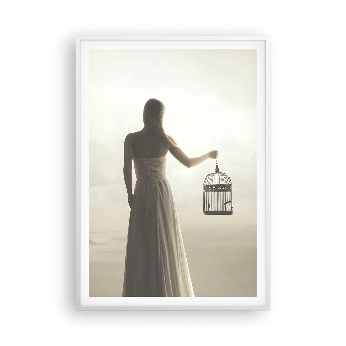 Poszter fekete keretben - Légy szabad - 70x100 cm