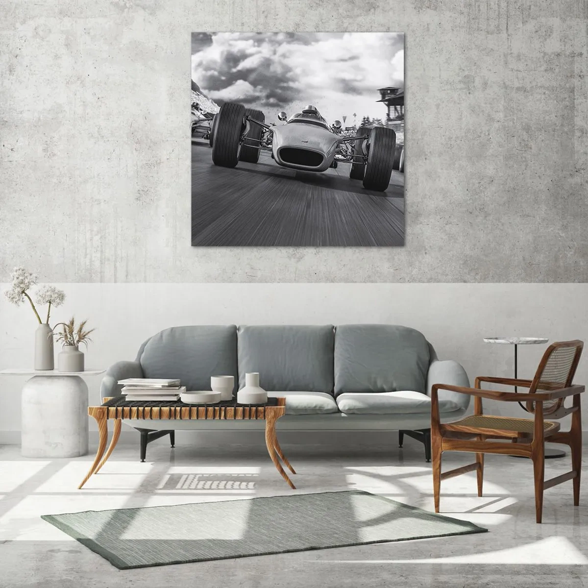 Üveg kép - Van erő! - 40x40 cm