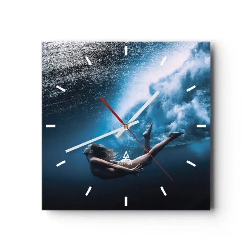 Falióra, Óra - Modern sellő - 40x40 cm