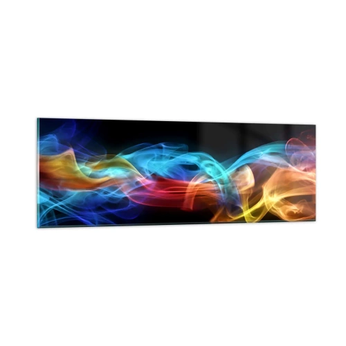 Üveg kép - Ködök szivárványtánca - 90x30 cm