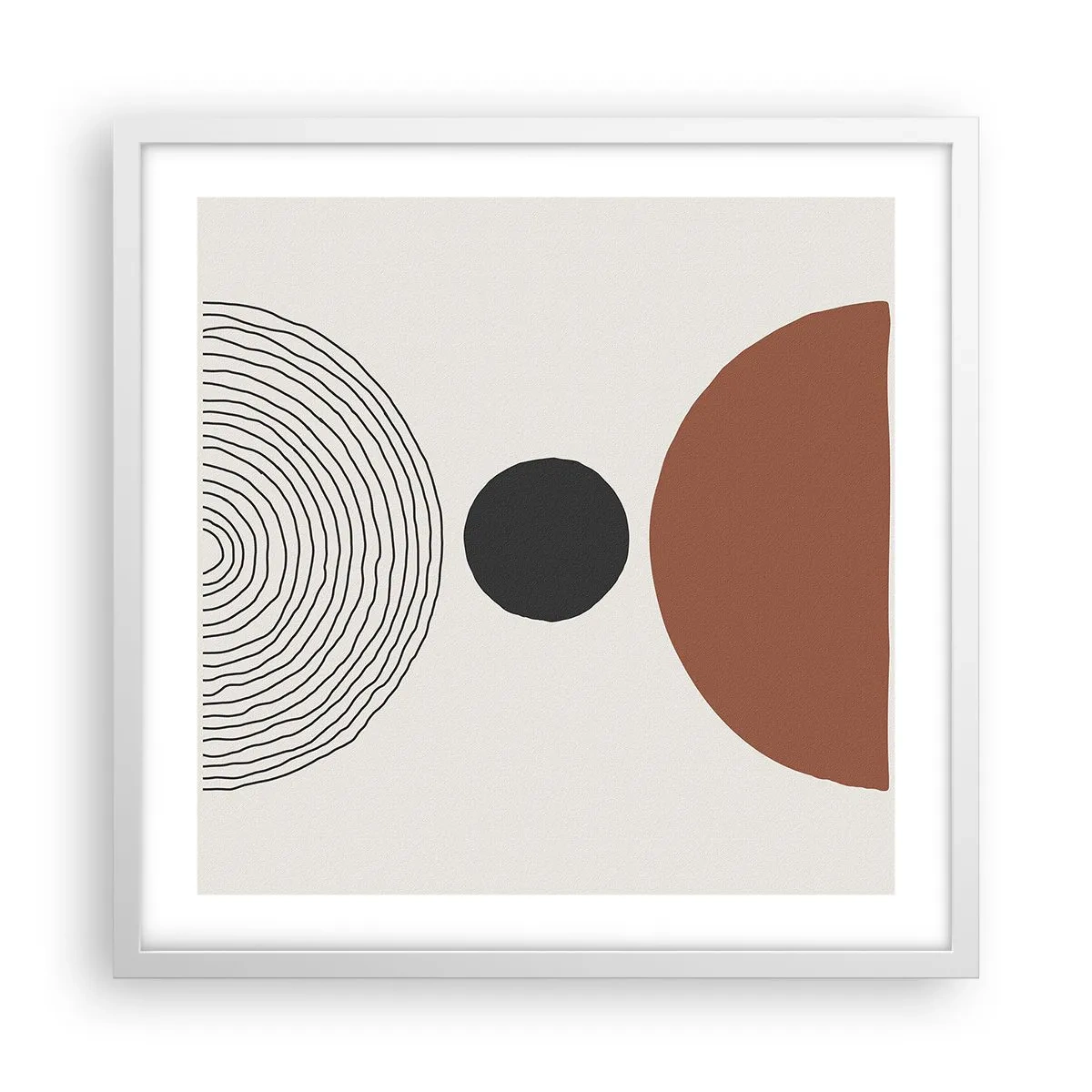 Poszter fekete keretben - A figyelem középpontjában - 50x50 cm