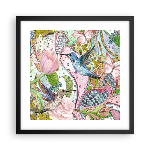 Poszter fehér keretben - Szőlőbe gabalyodva - 40x40 cm