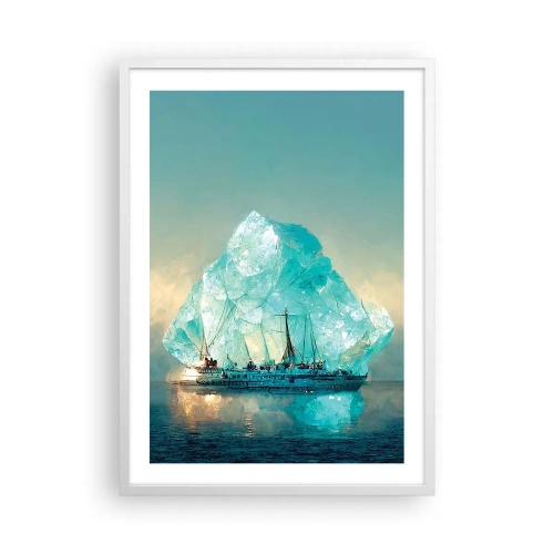 Poszter fekete keretben - Sarkvidéki gyémánt - 50x70 cm