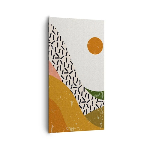 Vászonkép - Napfényes absztrakció - 65x120 cm