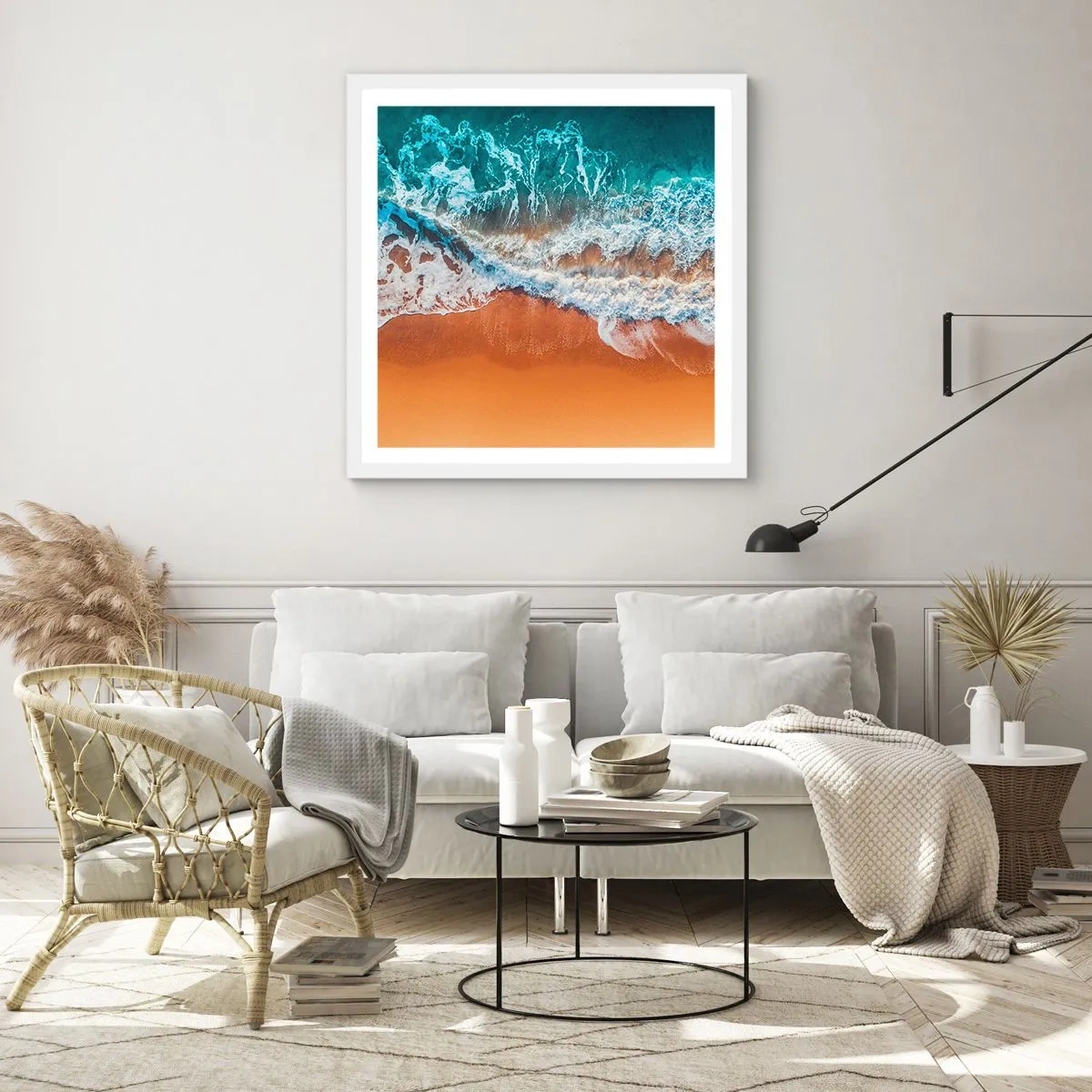 Poszter fekete keretben - Mindig párban - 40x40 cm