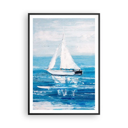 Poszter fehér keretben - Egy barátoddal az oldaladon - 70x100 cm