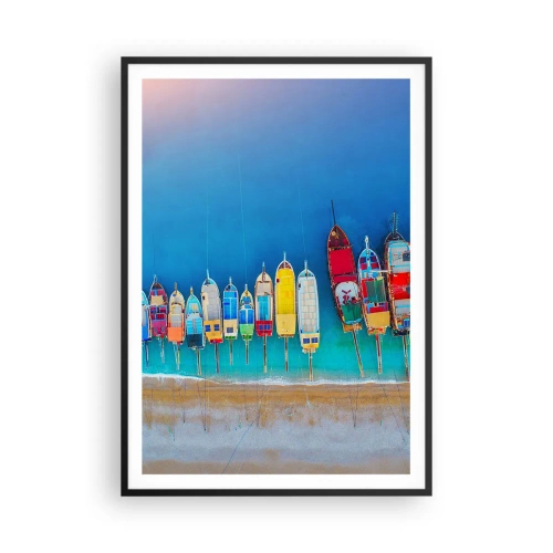 Poszter fehér keretben - Madártávlatból - 70x100 cm