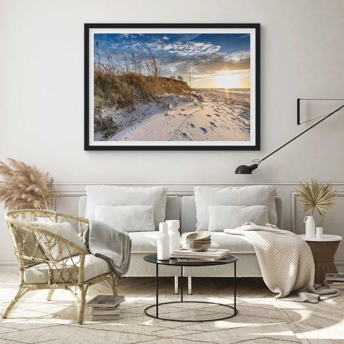 Poszter fehér keretben - Meghívás egy sétára - 100x70 cm