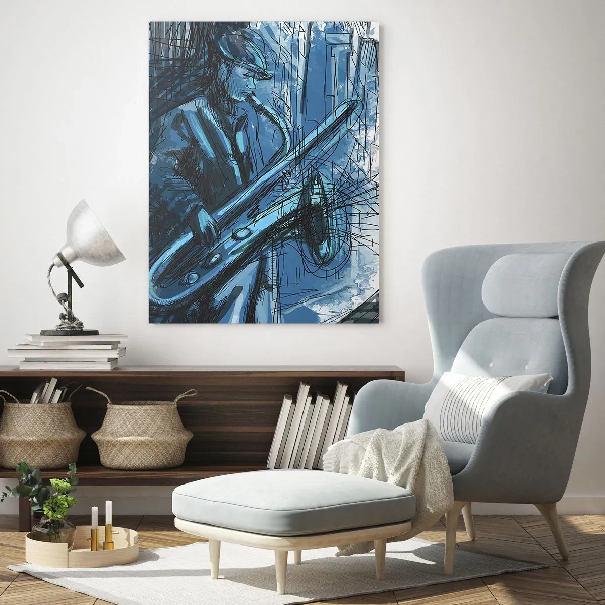 Üveg kép - Városi rapszódia - 50x70 cm